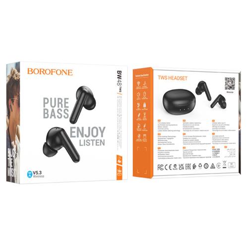 Borofone BW48 Enlighten Auricular Inalámbrico Bluetooth Negro