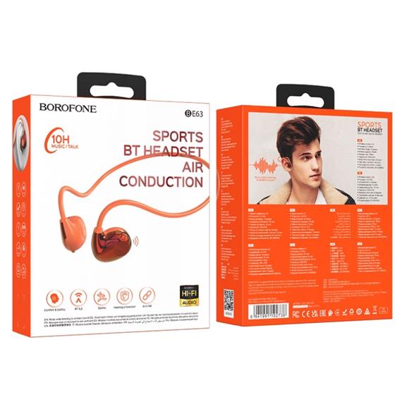 Borofone BE63 Auricular Bluetooth de Conducción Aerea Red Sun
