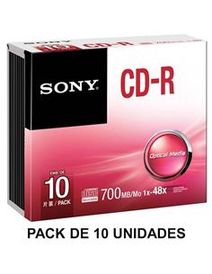 SONY CD-R80 48X 700 MB (PACK DE 10)