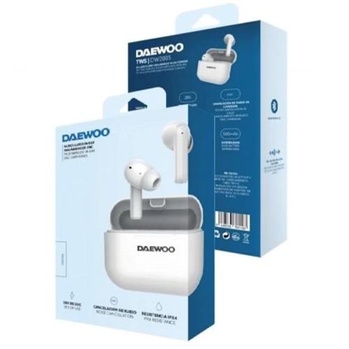 Daewoo DW2002 Auriculares Bluetooth con estuche de carga USB-C Blanco