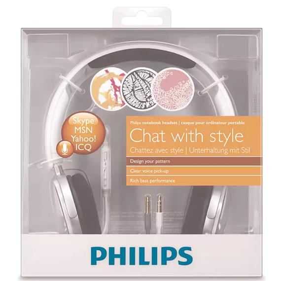 Philips SHM7110U/0 Auricular con Micrófono para Pc Blanco