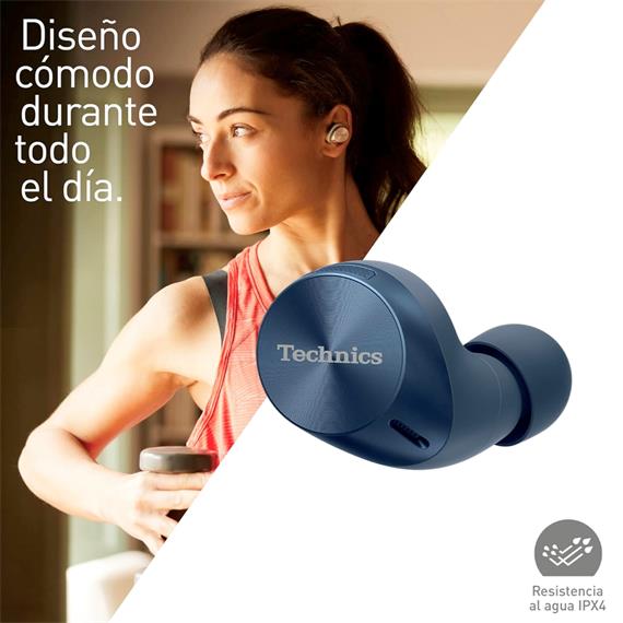 Technics EAH-AZ60M2EA Auricular Inalámbrico Cancelación Ruido Azul