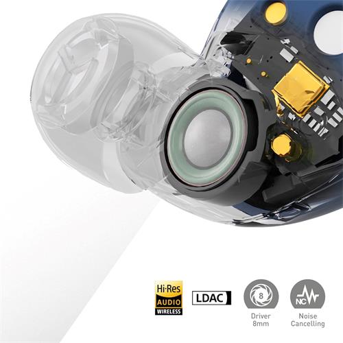 Technics EAH-AZ60M2EA Auricular Inalámbrico Cancelación Ruido Azul