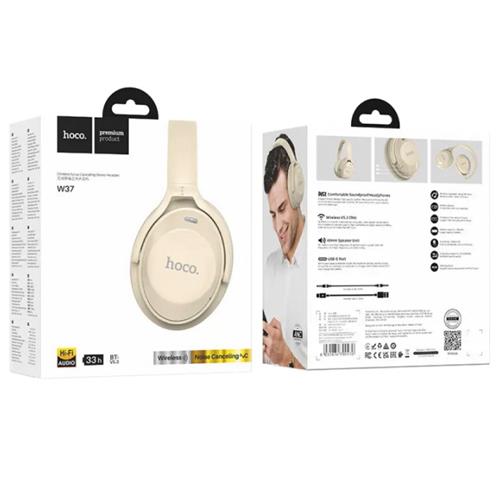 Hoco W37 Auricular Cancelación Ruido Bluetooth Ultimate Gold Champagne