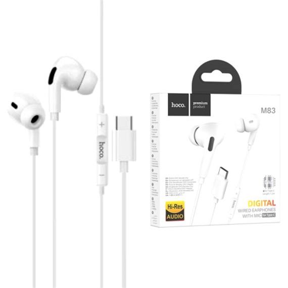 Hoco M83 Auricular USB-C Digital Blanco