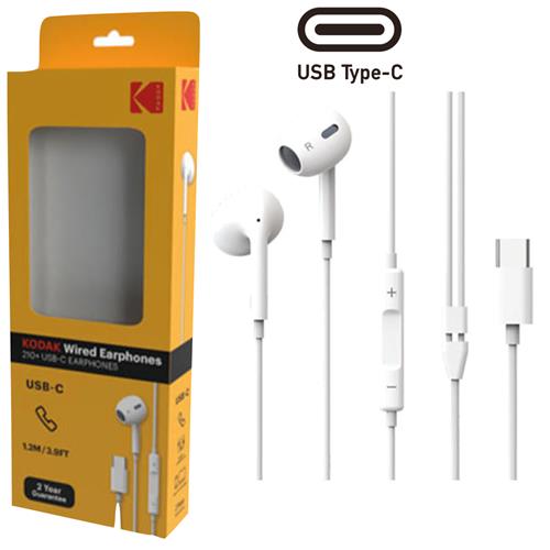 Kodak Auricular con Micrófono con Conexión USB-C para Móviles
