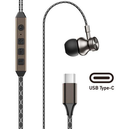 Remax RM-760a Auricular con cableUSB-C con Cancelación de Ruido Tarnish