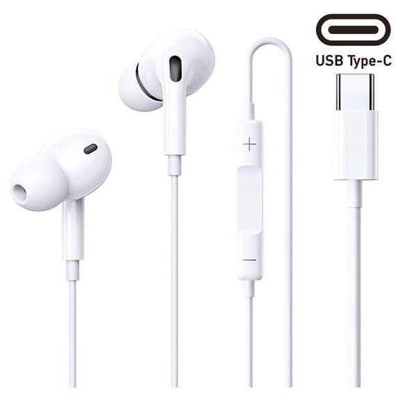 Remax RM-575a Auricular USB-C Digital Blanco