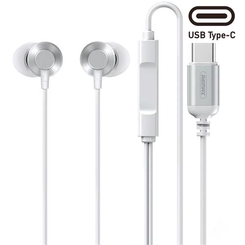 Remax RM-512a Metal Auricular USB-C Digital Silver
