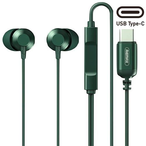 Remax RM-512a Metal Auricular USB-C Digital Green