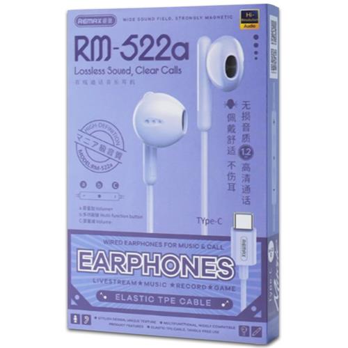 Remax RM-522a Auricular con cable USB-C Verde