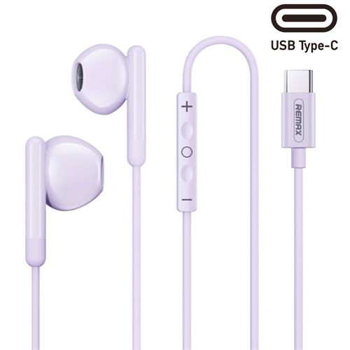 Remax RM-522a Remax RM-522a Auricular con cable USB-C Púrpura