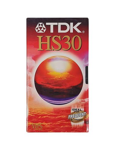TDK HS30 Cinta de Video VHS