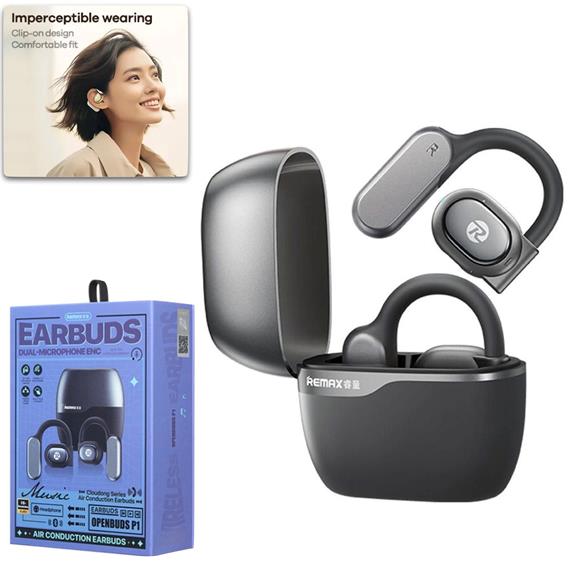 Remax P1 Auricular Bluetooth TWS de Conducción Aerea Negro