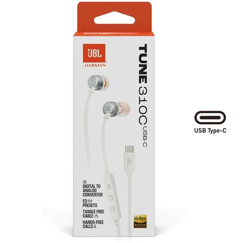 Jbl Tune 310 Auricular USB-C Blanco