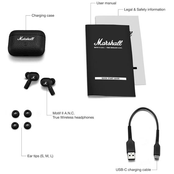 Marshall Motif II Auricular con Cancelación Activa de Ruido
