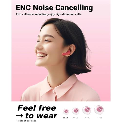 Acefast T9 Crystal  Auricular Bluetooth Pomelo Red