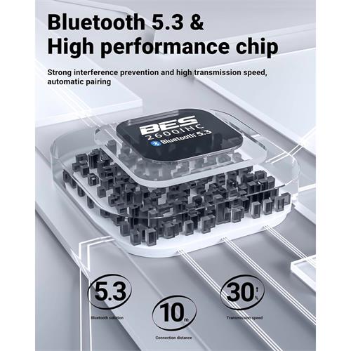 Acefast T9 Crystal  Auricular Bluetooth Obsidian Black