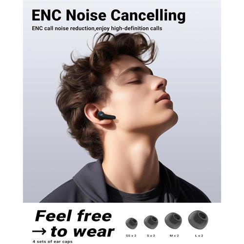 Acefast T9 Crystal  Auricular Bluetooth Obsidian Black