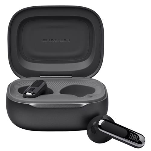 JBL Live Flex 3 Auricular Bluetooth con Cancelación de Ruido y pantalla Negro
