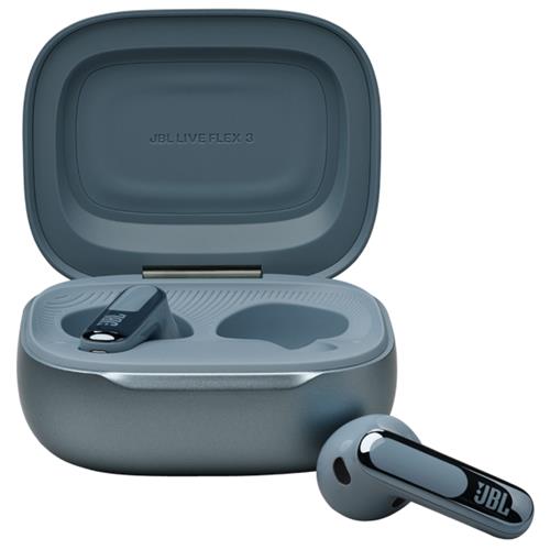 JBL Live Flex 3 Auricular Bluetooth con Cancelación de Ruido y pantalla Azul