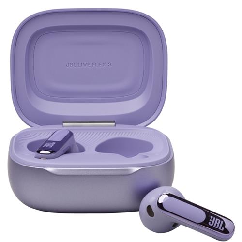 JBL Live Flex 3 Auricular Bluetooth con Cancelación de Ruido y pantalla Púrpura