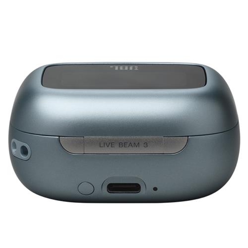 JBL Live Beam 3 Auricular Bluetooth con Cancelación de Ruido y pantalla Azul