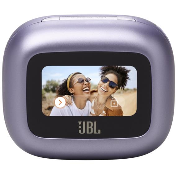 JBL Live Beam 3 Auricular Bluetooth con Cancelación de Ruido y pantalla Púrpura