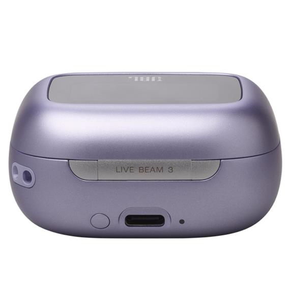 JBL Live Beam 3 Auricular Bluetooth con Cancelación de Ruido y pantalla Púrpura