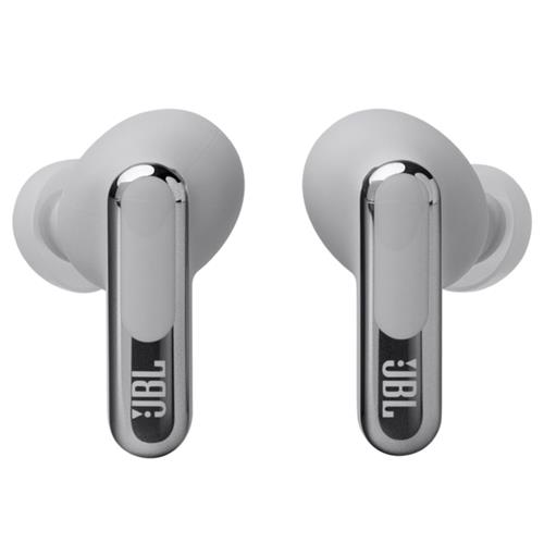 JBL Live Beam 3 Auricular Bluetooth con Cancelación de Ruido y pantalla Plata