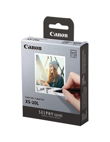 Canon Pack de papel y tinta XS-20L para Selphy Square QX10