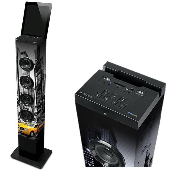 MUSE M-1200NY TORRE BLUETOOTH / USB / SD / RADIO / SUBWOOFER / 100W