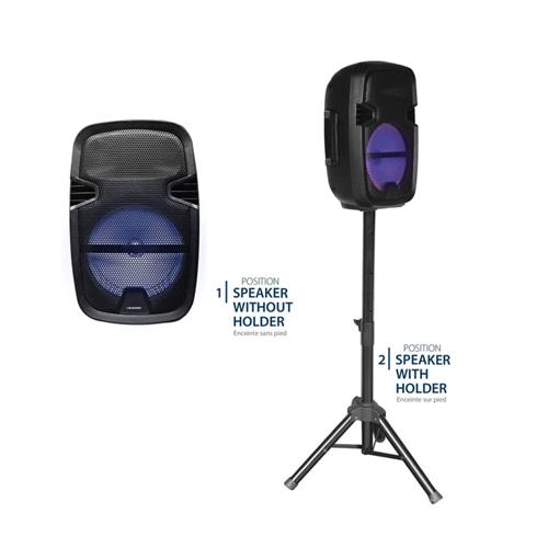 Blaupunkt BLP3975 Altavoz BT para fiesta 8" con LED Negro