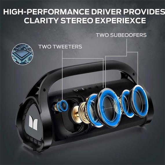 Monster Adventurer Max MS22101 Altavoz Bluetooth IPX7