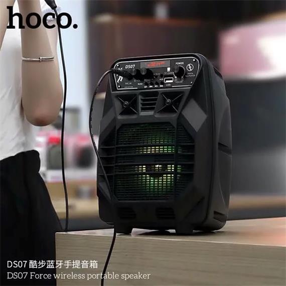 Hoco DS07 Force Altavoz Bluetooth USB 10W Negro