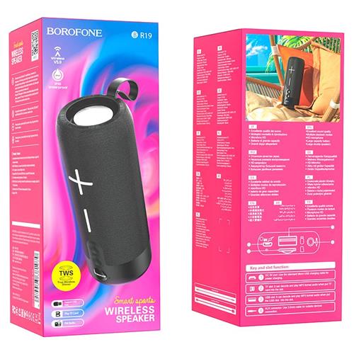 Borofone BR19 Altavoz Euphony Sports BT Negro