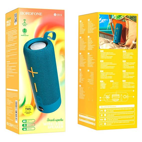 Borofone BR19 Altavoz Euphony Sports BT Azul Peacock
