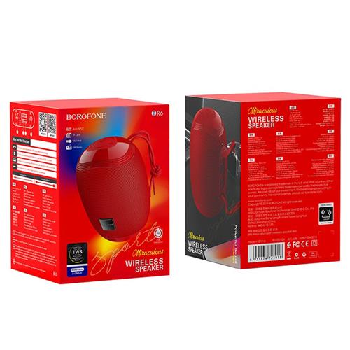 Borofone BR6 Altavoz Miraculous Sports BT Rojo