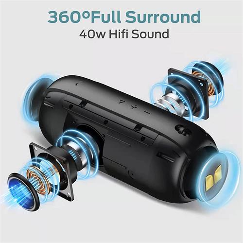 Monster S320 Altavoz Inalámbrico 40W sonido envolvente de 360° Negro