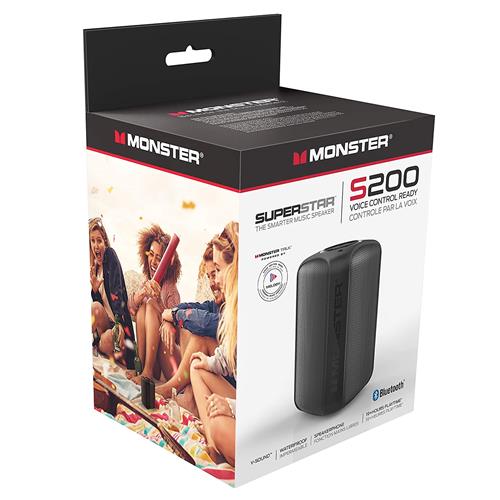 Monster S320 Altavoz Inalámbrico 40W sonido envolvente de 360° Negro