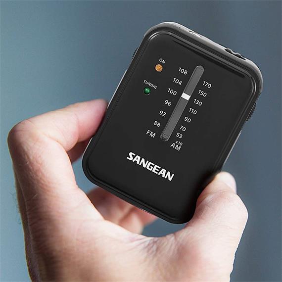 Sangean SR32 Radio AM/FM de bolsillo con auricular