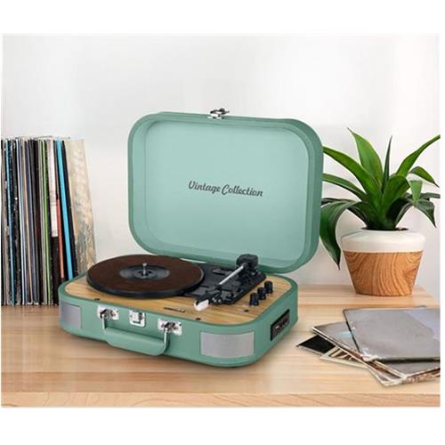 Muse MT201BTG Tocadiscos Estereo con Bluetooth Verde