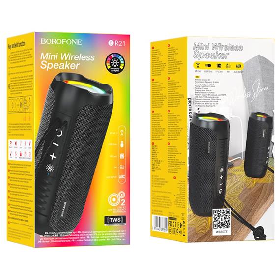 Borofone BR21 Altavoz Sports BT Negro