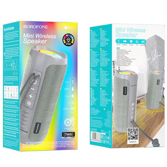 Borofone BR21 Altavoz Sports BT Gris