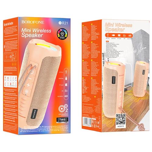 Borofone BR21 Altavoz Sports BT Rosa Candy