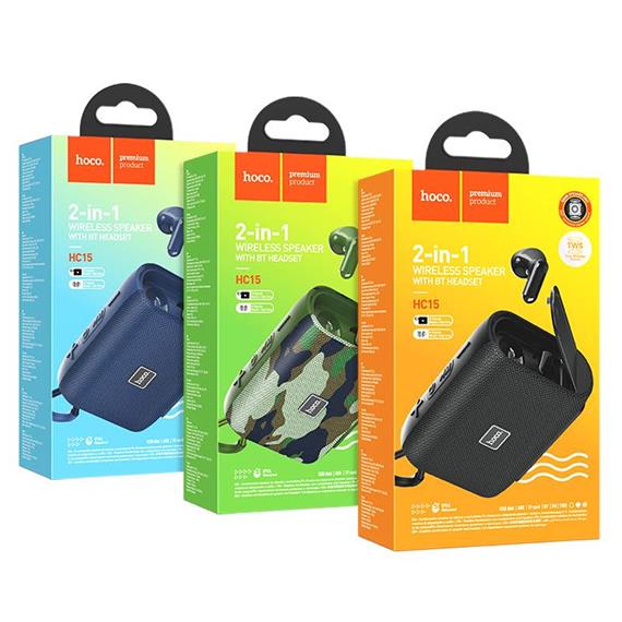 Hoco HC15 Altavoz Sport + Auricular  Bluetooth Camouflage