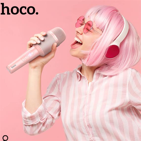 Hoco DBK1 Micrófono Karaoke con Altavoz Bluetooth - Rosa