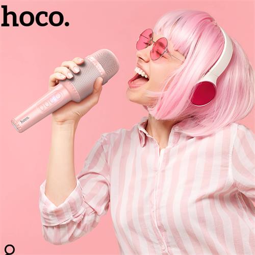 Hoco DBK1 Micrófono Karaoke con Altavoz Bluetooth - Rosa