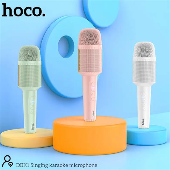 Hoco DBK1 Micrófono Karaoke con Altavoz Bluetooth - Blanco