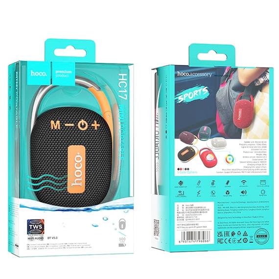 Hoco HC17 Easy Joy Sports Altavoz Bluetooth Negro